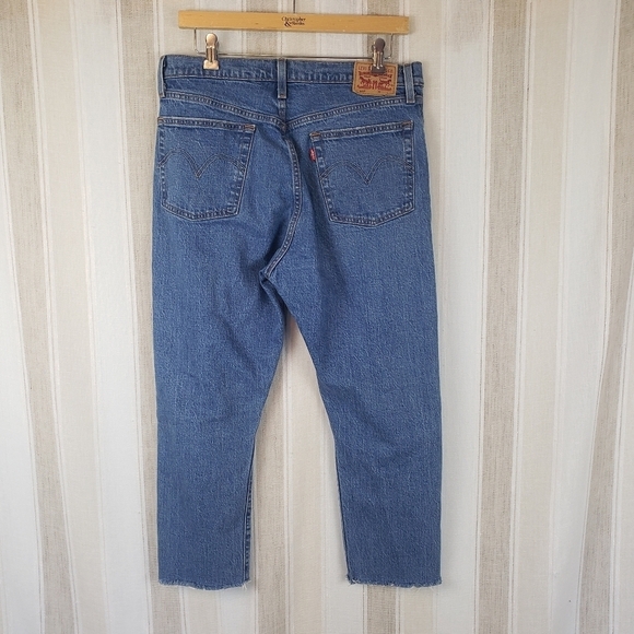 Levi's 501 Button Fly Denim Jeans Straight Leg Size 32 (see measurements) - Picture 9 of 9